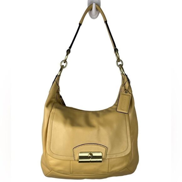 Coach Kristin F22306 in Buttercup Leather Crossbody/Shoulder Bag w/Gold Fittings - Picture 5 of 13